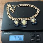 Elegant Mint Green and Blue Statement Necklace Great Condition Photo 8