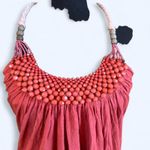 Say What? Vintage 2000s Say What? Coral pink beaded halter top Size Medium Photo 1