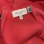 Ted Baker NWOT  London Hayliy Puff Sleeve Knit Skater Dress Orange Sz TB 2 US 6 Photo 4