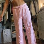 Aerie Pink Cropped Terry Sweatpants Photo 0