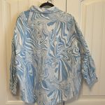 Ena Pelly Sky Marble Bree Women’s Button Up Shirt Photo 3