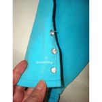 Womens Quacker Factory Dream Jeannes S Capri Turquoise Blue Pull On Pants Rhines Photo 3