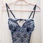 Victoria's Secret Womens Lingerie Size 34C Black Maid Costume Y2K Coquette Lace Photo 2