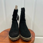 Eric Michael Texas Women's Black Suede Ankle Boots Size 7.5 - 8 EU 38 Casual Photo 2