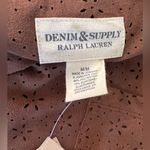 Denim & Supply Ralph Lauren Ralph Lauren Denim & Supply, Faux Suede Short-sleeve Laser cut top. Medium Photo 4
