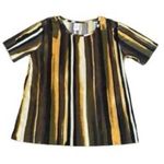 Cuddl Duds  Women's Pullover Pleated Jersey Crew-Neck Top Olive Multi Size Small Photo 1