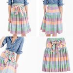 J.Crew  G5031 Rainbow Gingham Tie-Front Skirt $118 EUC 6 Photo 13