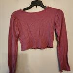 Bozzolo  long sleeve Ribbed cropped top shirt size small Photo 1