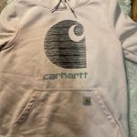 Carhartt  Graphic Hoodie Omens Size XS Pink Sweatshirt Pullover‎ Photo 1