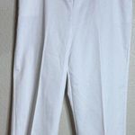 Alfred Dunner  Womens Size 14 White Stretch Pull On Pants Elastic Waist Career Photo 0