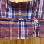 Urban Outfitters Outfitter Size Large Deep Red/Orange and Navy Blue Plaid Tank Top. Photo 3
