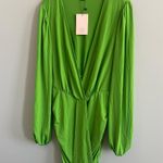 SheIn Long Sleeve Deep V Ruched Mini Homecoming Dress Photo 2