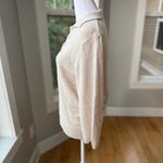 Vintage 90s Carolyn Taylor Essentials Ivory Cream Collared Sweater Size Medium White Photo 1