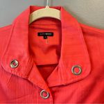 600 West Vest Flamingo Pink Twill Snap Front Vest Boutique Look Sz S NWT Photo 1