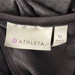 Athleta  X-Large Full Force 2-in-1 Tank Top Perforated Criss-Cross Stretch Black Photo 7