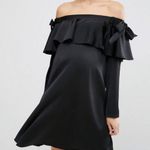 ASOS  black off shoulder mini dress Photo 2