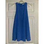 Alice + Olivia  Fletcher Blue‎ Silk Racerback Exposed Zipper Dress Size XS Photo 3