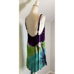 Women’s Tie Dye Spaghetti Strap Dress/top MEDIUM Green Photo 10