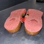 Think! Slide Sandals Red Leather Gorpcore Minimalist Outdoor Boho Shoes 41 Size 10 Photo 13