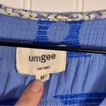 Umgee  Cornflower Swiss Dot Jacquard Short Dress Blue 100% Cotton Women’s Size M Photo 8