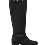 Coach Jacinda Black Leather Knee-High Tall Riding Boots Photo 0
