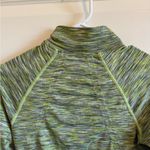 Athleta  Fast Track Quarter Zip Lime Green Pullover Photo 8
