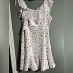 Lea & Viola  Polka Dot One-Shoulder
Ruffle Summer Dress mini Size L Photo 8
