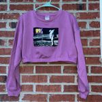 MTV Brand MTV Screen Cropped Crew Neck Sweatshirt Photo 0