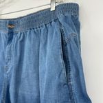 Universal Standard  Chambray Shorts Blue Medium Wash Elastic Waist Size XL 26 Photo 2