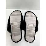Urban Sports by J/Slides Slippers Womens Size 7 Black Faux Fur Slip On Shoes Photo 6