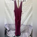 Old Navy  Double Strap Ankle Length Jumpsuit, size XL Berry color NWT Photo 8