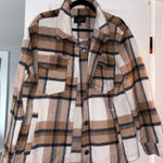 Love Tree Tan & Cream Plaid Jacket Photo 0