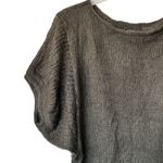 Wooden Ships  Women's Open Knit Sweater Size S/M Boho cape sleeves Olive Green Photo 7