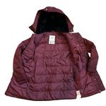 Abercrombie & Fitch Abercombie & Fitch Coat Parka Women’s XS Burgundy Winter Coat Faux Fur Hood A&F Photo 4
