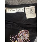 Pineapple Sequin Sweater Sleeveless Embellished Size XL Vintage Resort Cruise Black Photo 2