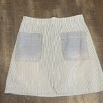 Pilcro and the Letterpress Anthropologie  pinstripe denim skirt Photo 0