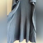 Carmen Marc Valvo  Steel Blue Cozy Open Front Cardigan Sweater, Size Small Photo 9