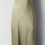Aritzia  Women's Wilfred Canto Slip Cowl Neckline Dress in Sage Green‎ Size Large Photo 1