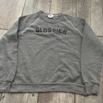 Glossier Gray crewneck Size M Photo 0