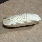 Kate Landry Vintage Pleated Satin Clutch Silver Chain Strap & Rhinestone Clasp Photo 5