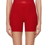 SKIMS Cotton Rib Boxer Shorts in Brick Red (Rare) XS Photo 4