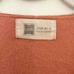 Look By M Apricot V Neck Merino Blend Short Sleeve Knit Poncho Cozy Layering O/S Orange Size undefined Photo 2