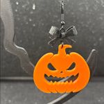 Pumpkin Earrings with Bow – Cute Fall & Halloween Jewelry Orange Photo 1