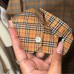 Burberry  London England Classic Vintage Check Button Up Shirt Womens 14 EUC Photo 6