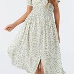 O'Neill  Romie Woven Midi Dress in Aloe Size X-Small Photo 0