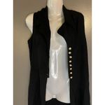 Vintage Breakin Loose Dress Womens 9/10 Black Sleeveless Button Front Vest 90s Photo 6