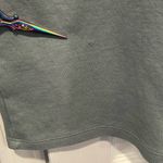 ZARA Size S Sage Green Short Sleeve Pullover Sweatshirt Turtleneck Mini Dress Photo 7