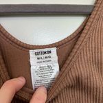 Cotton On  Brown Ribbed Tank Top Photo 1