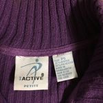 IActive Purple Sweater Jacket Photo 2