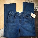 MOTHER Lil Kick It High Waist Straight Leg Jeans In I put A Spell On You Size 29 Blue Photo 3